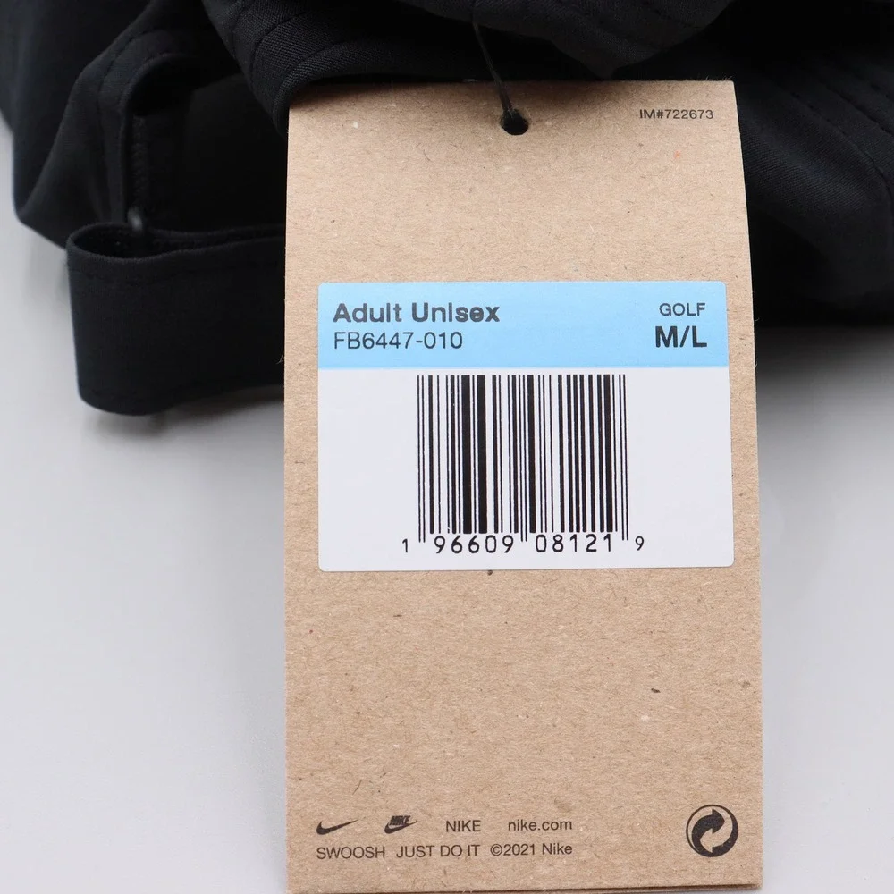 LMNT Stay Salty Nike Club Cap Dri-FIT Golf Hat Black FB6447-010 Size M/L NEW